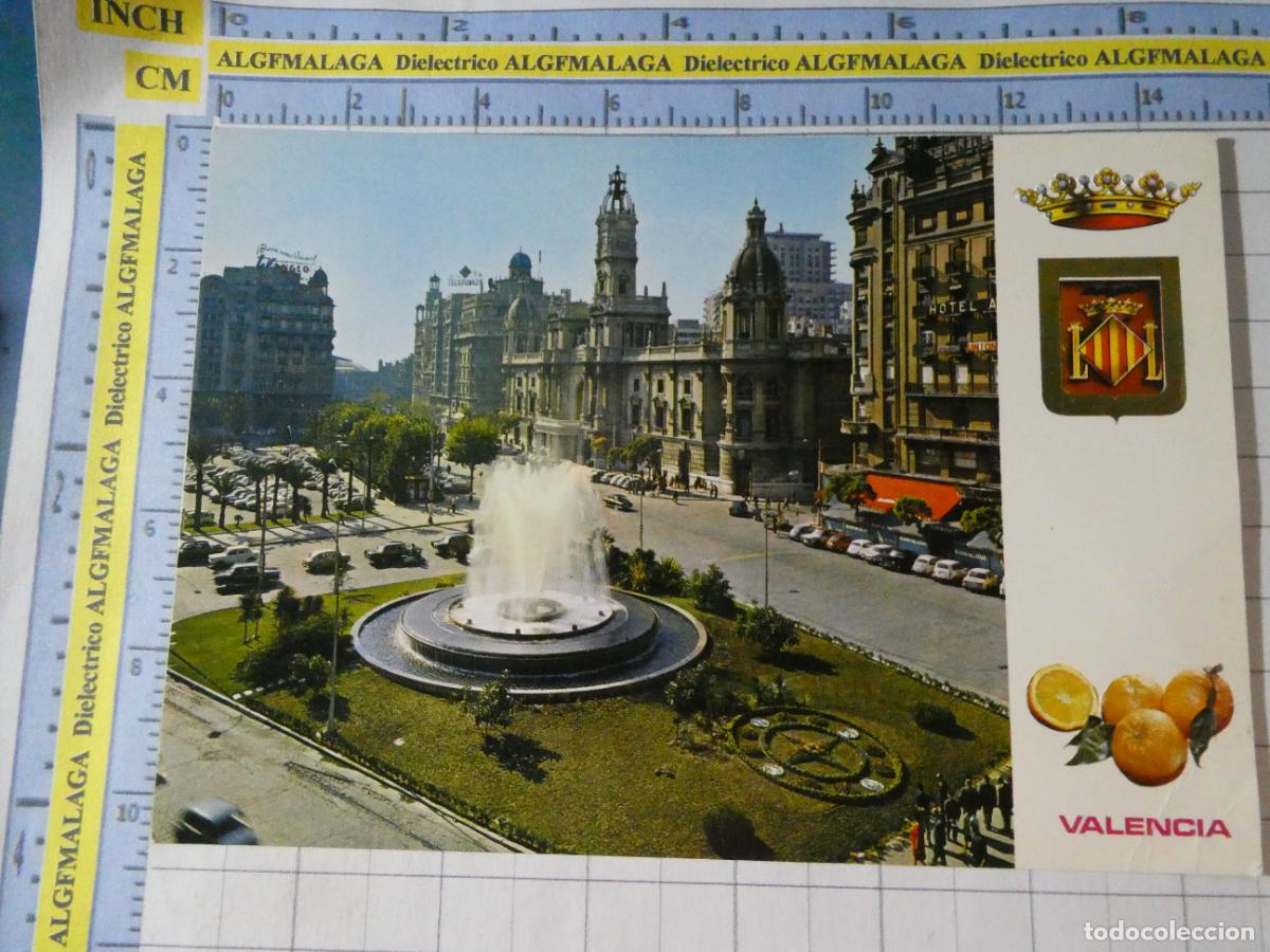 Postales: POSTAL DE VALENCIA. A&Ntilde;O 1968. PLAZA DEL CAUDILLO. 25 ESCUDO DE ORO DE LUXE. 1596