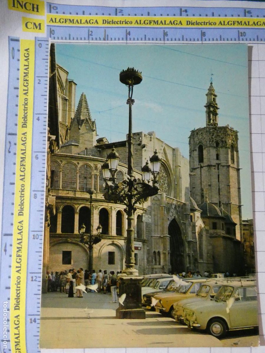 Postales: POSTAL DE VALENCIA. A&Ntilde;O 1974. CATEDRAL PUERTA DE LOS AP&Oacute;STOLES 612 JDP. 1599