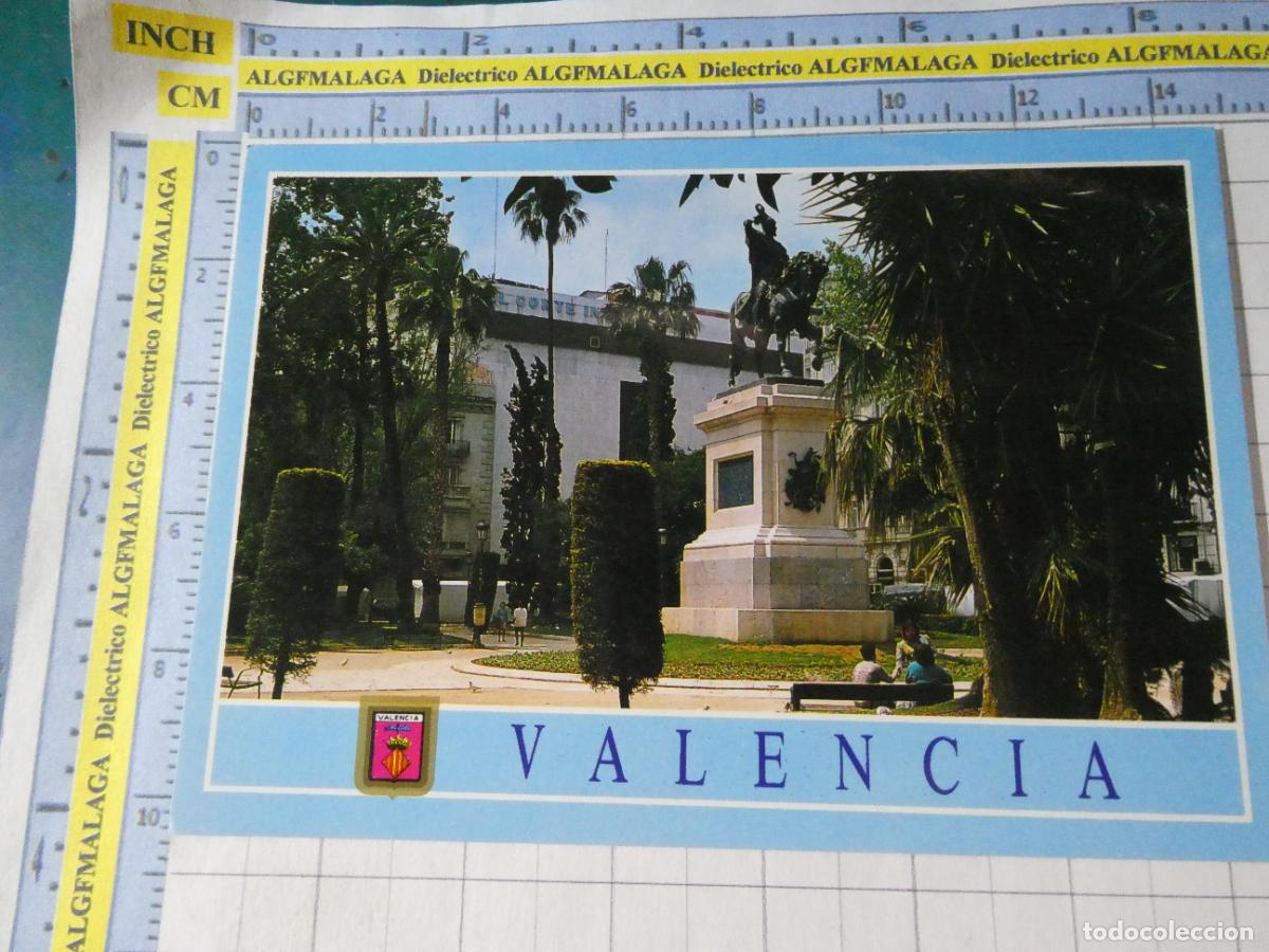 Postales: POSTAL DE VALENCIA. A&Ntilde;O 1989. MONUMENTO A JAIME I PLAZA ALFONSO EL MAGN&Aacute;NIMO 1500 ESCUDO ORO. 1608