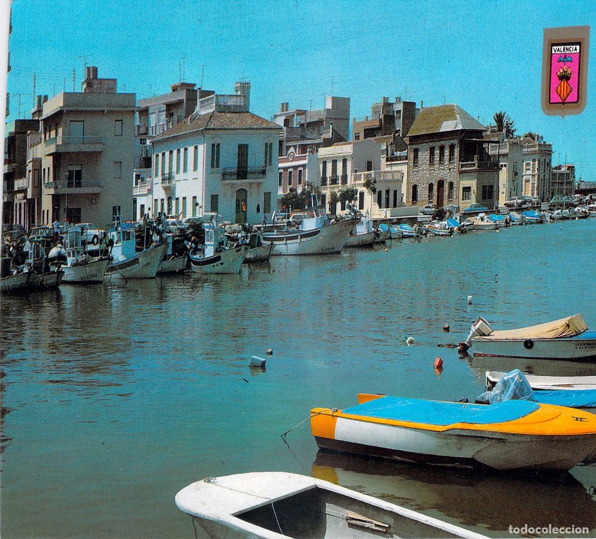 Postales: Postal de El Perell&oacute; Valencia Canal con Barcos