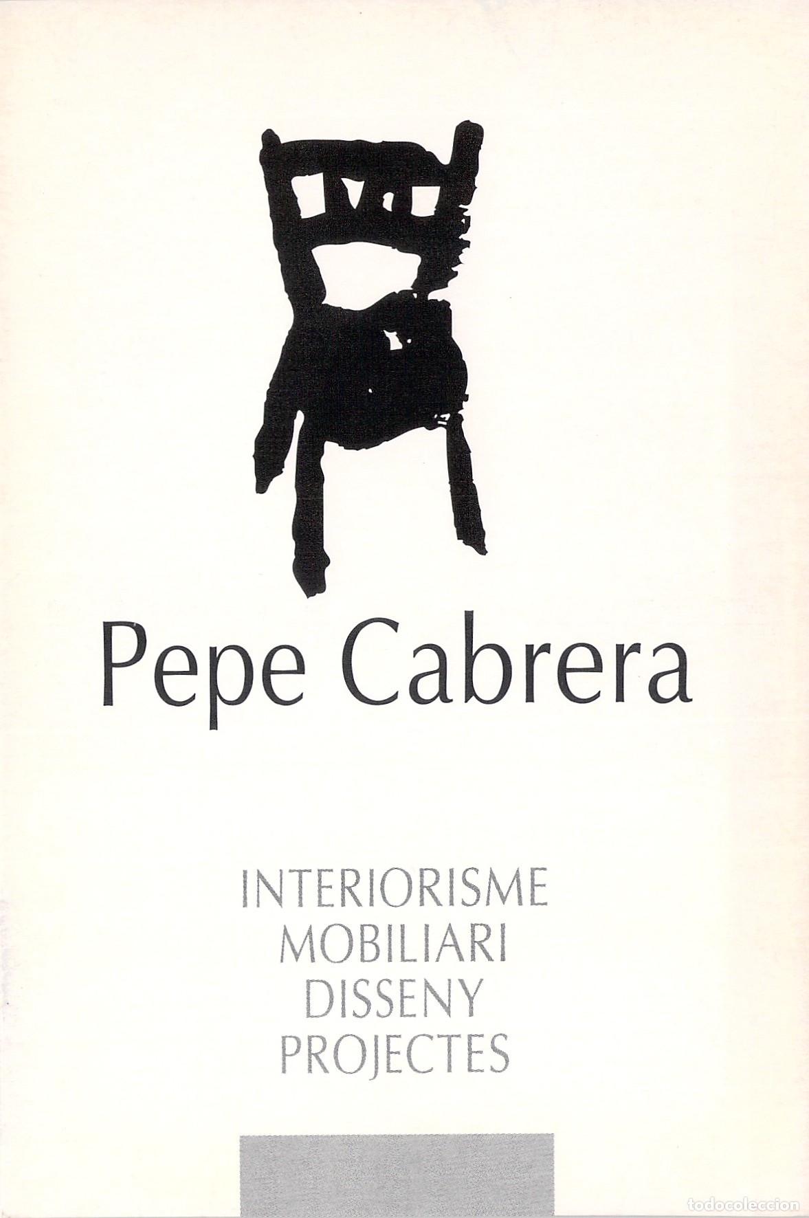 Postales: Postal Publicitaria Pepe Cabrera Interiorismo Denia