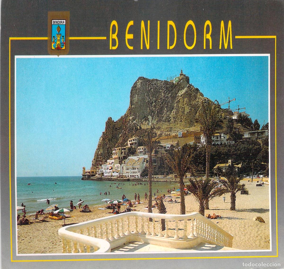 Postales: Postal de la Playa de Poniente en Benidorm, Alicante