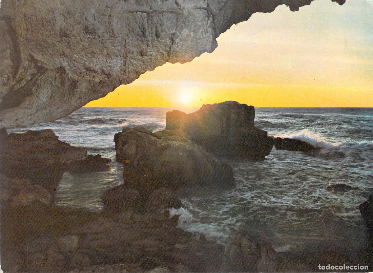 Postales: Postal con Error de Impresi&oacute;n Atardecer en Cueva Marina