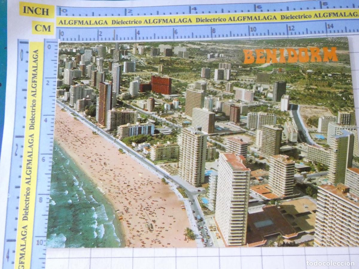 Postales: POSTAL DE ALICANTE. A&Ntilde;O 1976. BENIDORM CISTA AEREA PLAYA DE LEVANTE 162 GALIANA. 1624