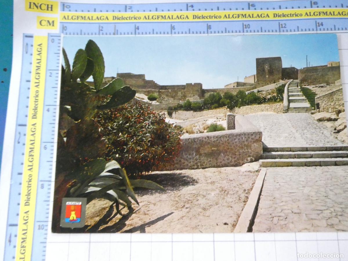 Postales: POSTAL DE ALICANTE. A&Ntilde;O 1968. CASTILLO SANTA B&Aacute;RBARA SUBIDA A LA PLAZA DE LA TORRETA 88 ESCUD . 1629