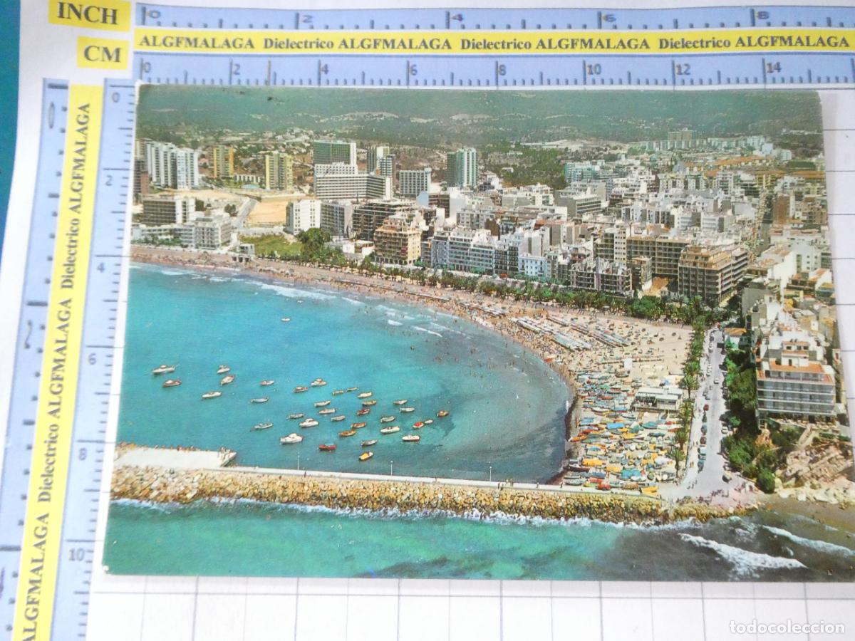 Postales: POSTAL DE ALICANTE. A&Ntilde;O 1974. BENIDORM VISTA AEREA DEL PUERTO 29 GALIANA . 1631
