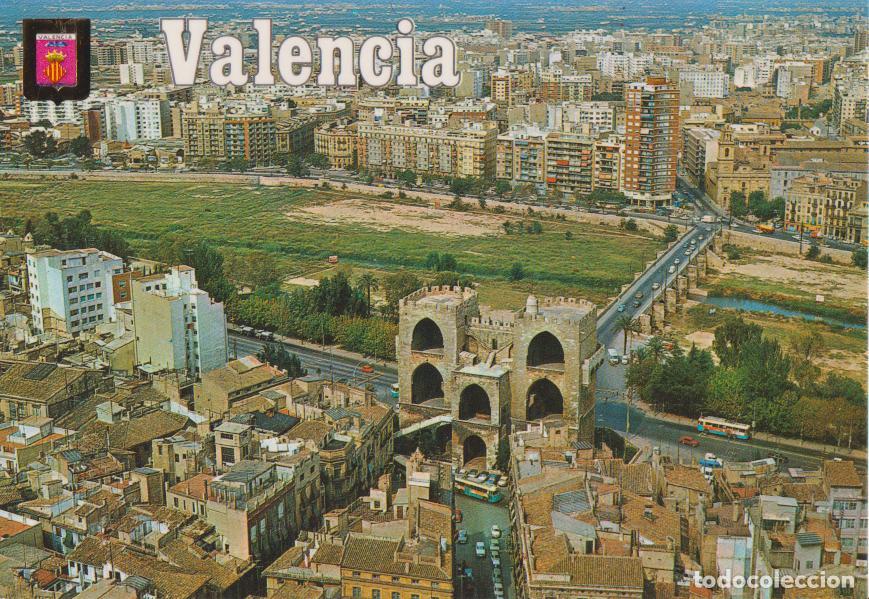 Postales: VALENCIA, VISTA A&Eacute;REA - ESCUDO DE ORO N&ordm;1356 - S/C