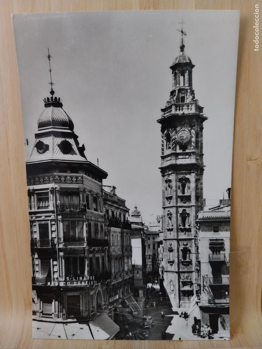Postales: TORRE SANTA CATALINA VALENCIA ED JDP DURA 5038 ESCRITA A&Ntilde;O 1959 BN BARCO PRECIOSA