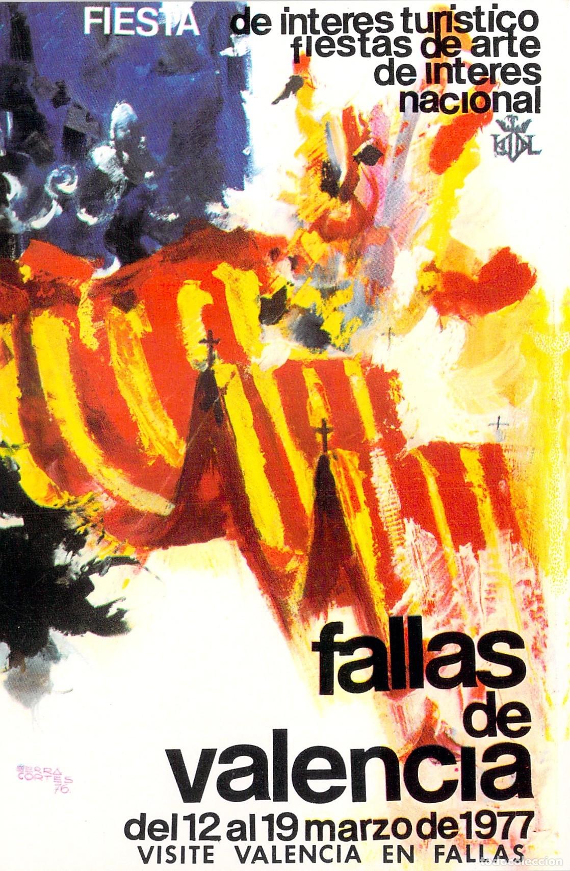 Postais: Postal Fiestas de las Fallas de Valencia Cartel Ilustrado
