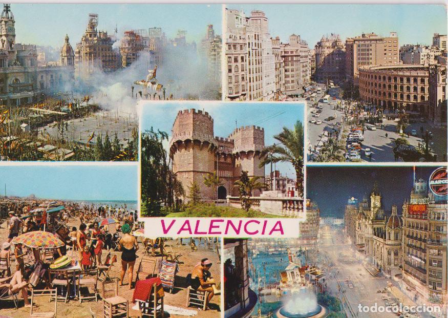 Postales: VALENCIA, VARIOS ASPECTOS DE LA CIUDAD - EDICIONES ARRIBAS N&ordm;2135 - S/C