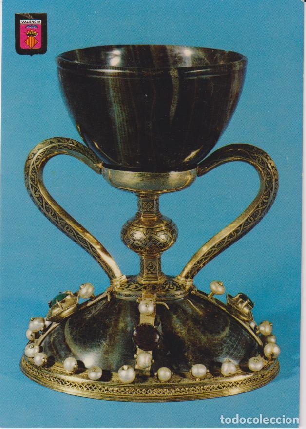 Postales: VALENCIA, SANTO C&Aacute;LIZ - ESCUDO DE ORO N&ordm;1056 - S/C