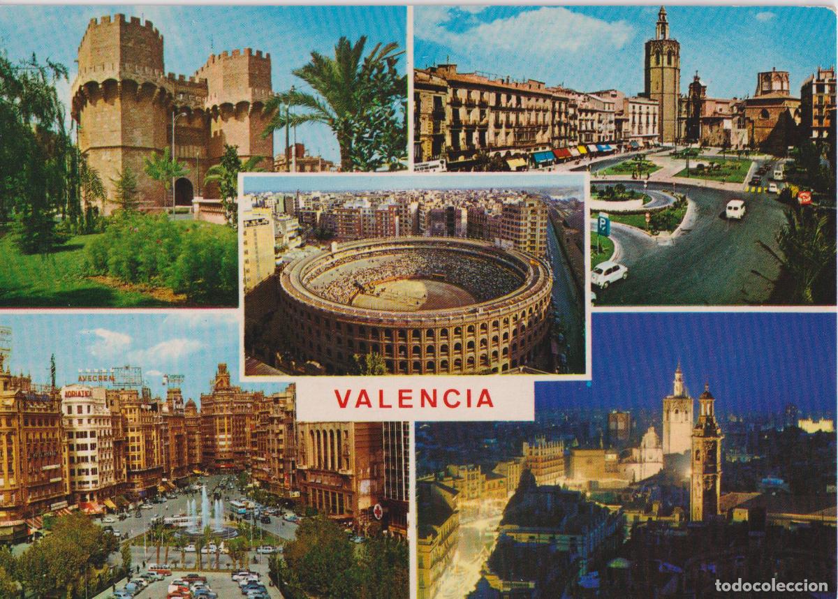 Postais: VALENCIA, VARIOS ASPECTOS DE LA CIUDAD - EDICIONES ARRIBAS 174 - S/C