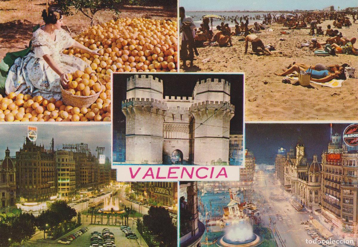Postais: VALENCIA, VARIOS ASPECTOS DE LA CIUDAD - EDICIONES ARRIBAS 2137 - S/C
