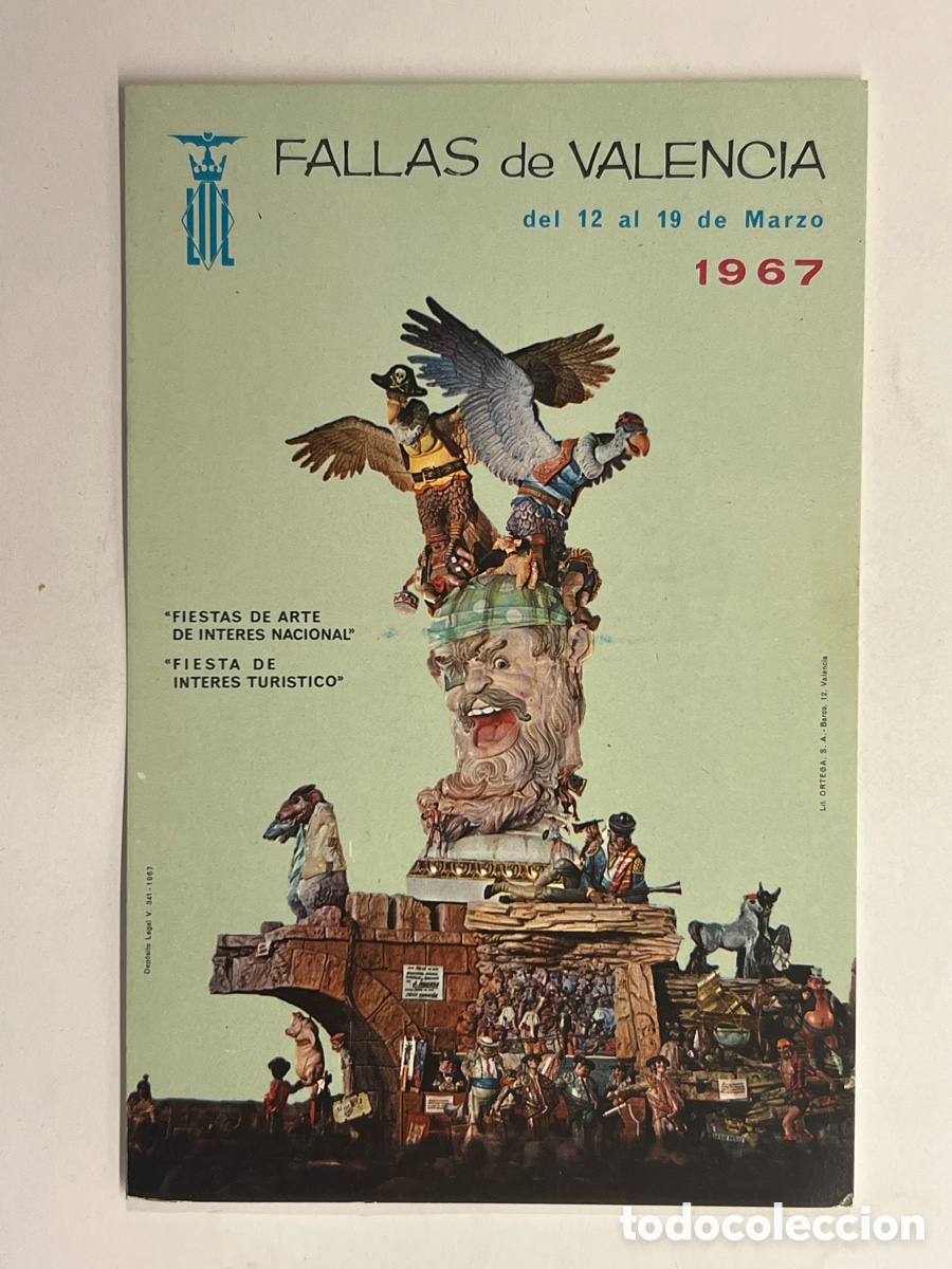Postales: FALLAS DE VALENCIA. Artista: Juan Huertas (a.1967) Postal Excmo. Ayuntamiento de Valencia
