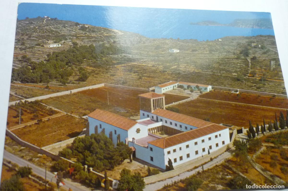 Postales: postal javea.-monasterio sta.maria angeles circulada