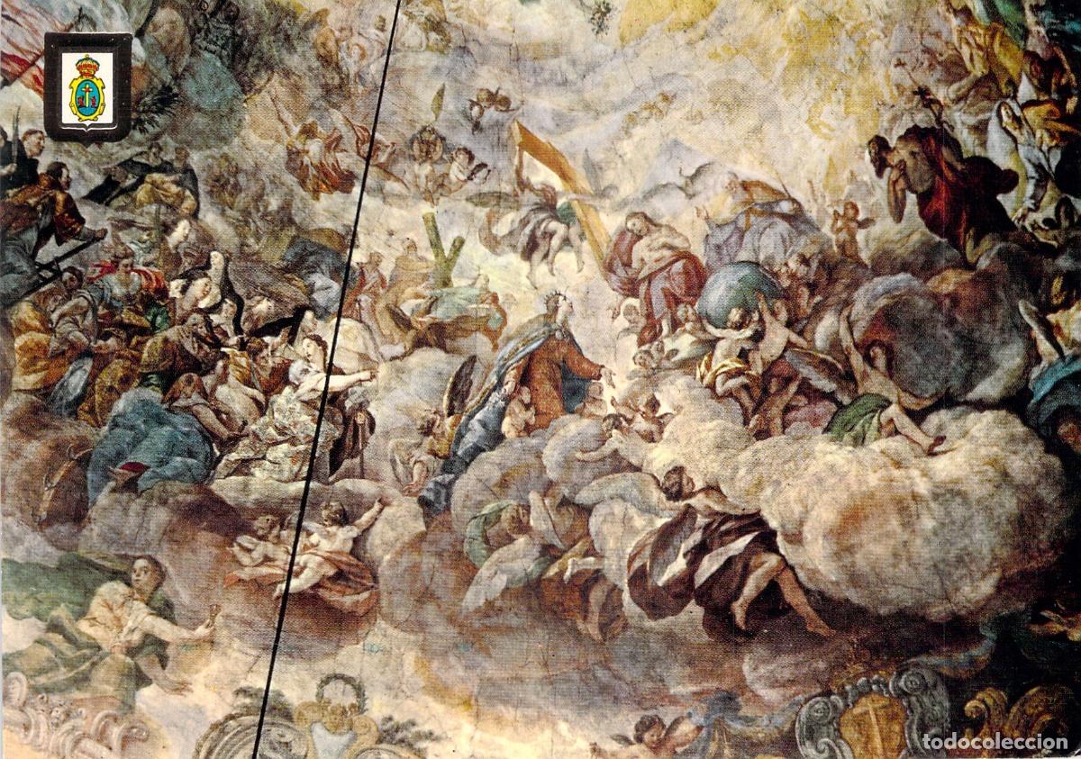 Postales: Postal de la B&oacute;veda de la Bas&iacute;lica de los Desamparados, Valencia