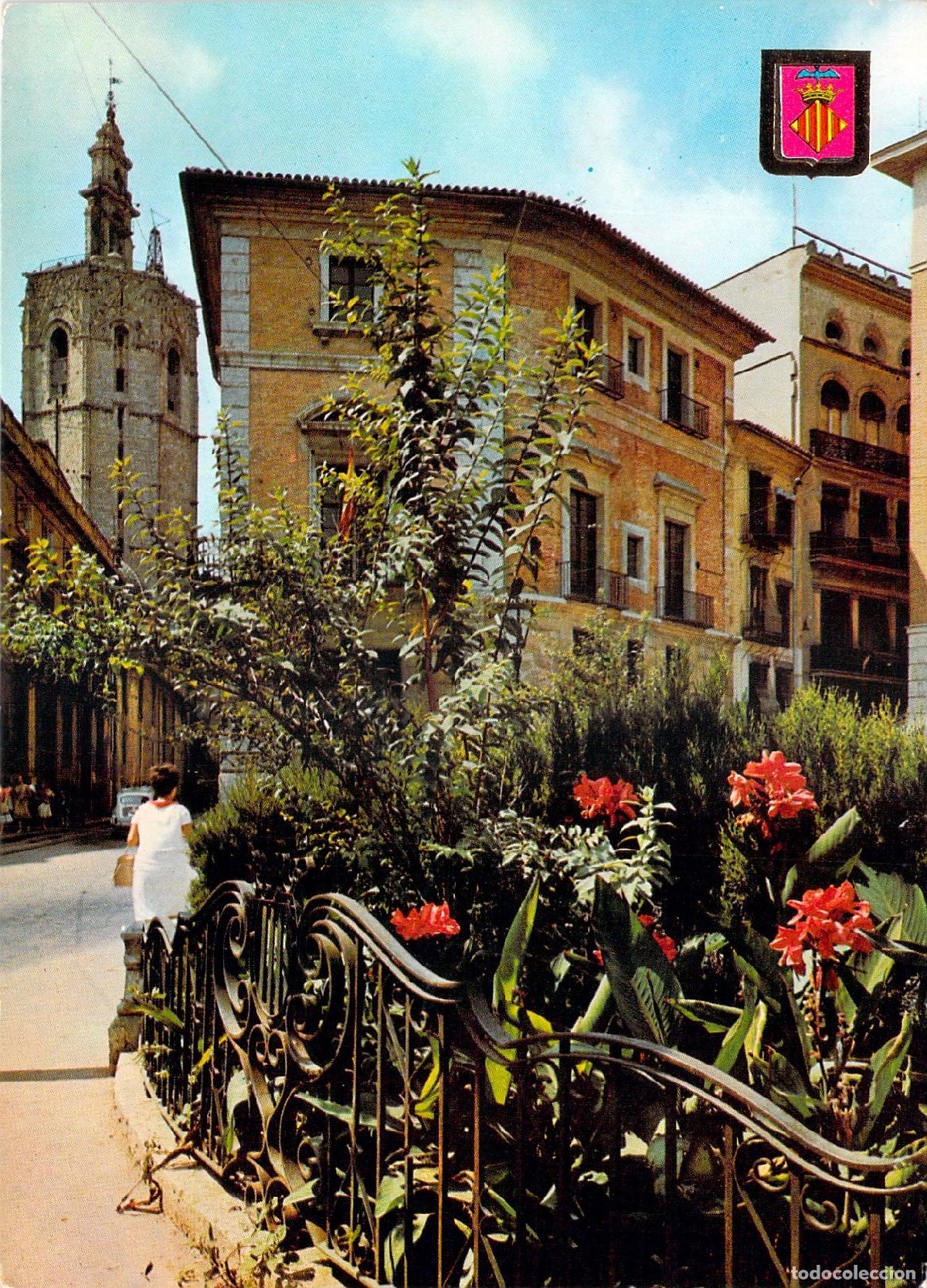 Postales: Postal de la Plaza de la Virgen y el Miguelete en Valencia
