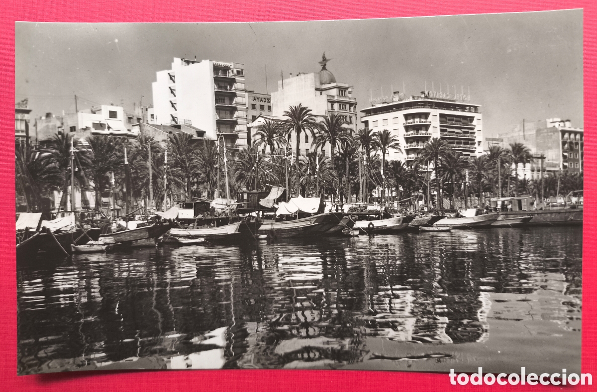 Postales: ALICANTE PUERTO PESCADORES POSTAL FOTOGR&Aacute;FICA CYP 1963