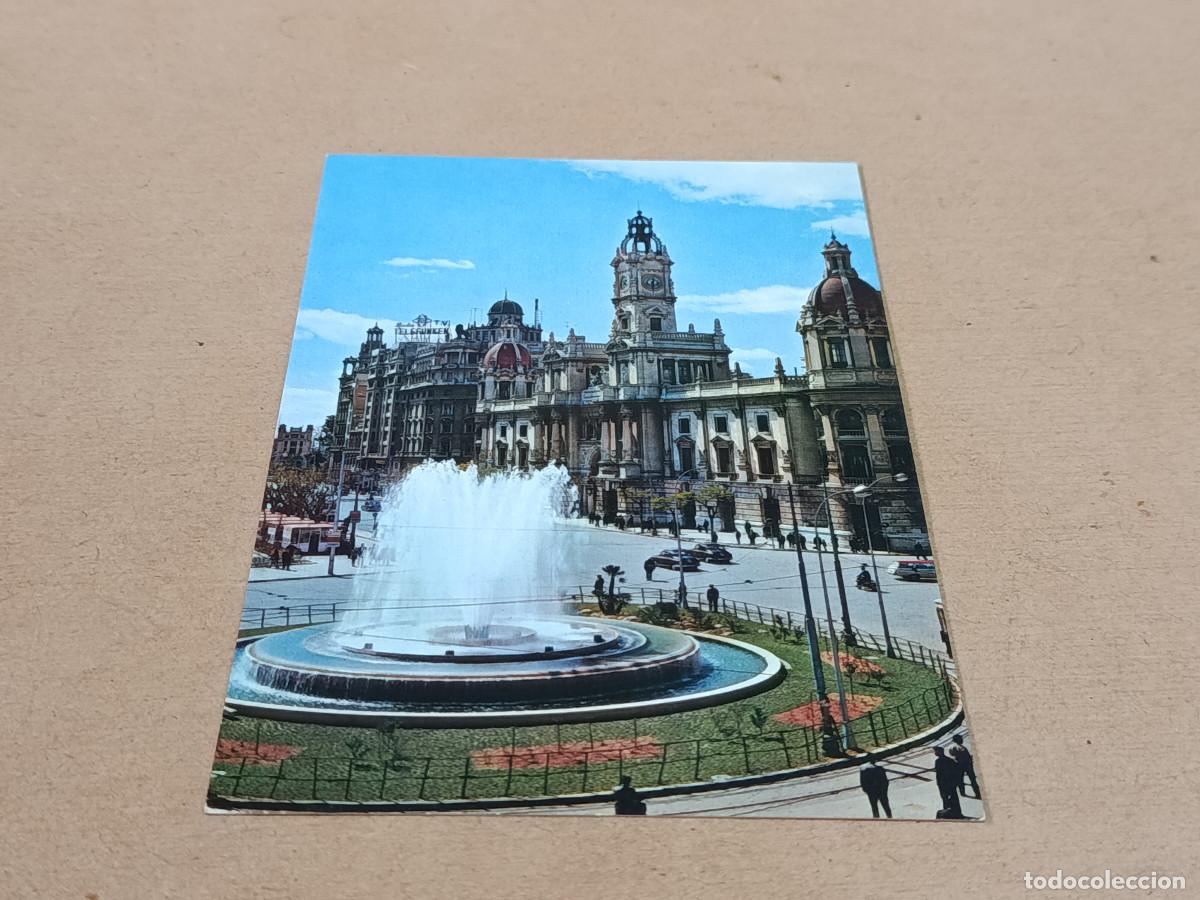 Postales: VALENCIA - POSTAL VALENCIA - PLAZA DEL CAUDILLO - FUENTE MONUMENTAL