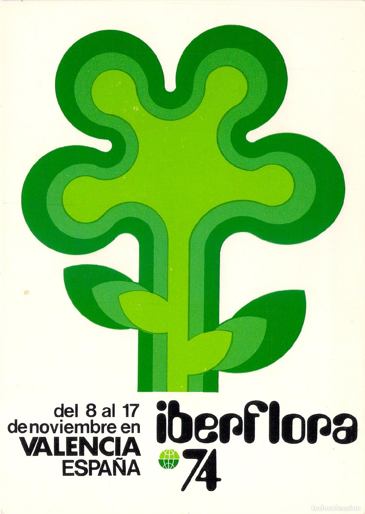 Postales: Postal Publicitaria de la Feria Iberflora en Valencia