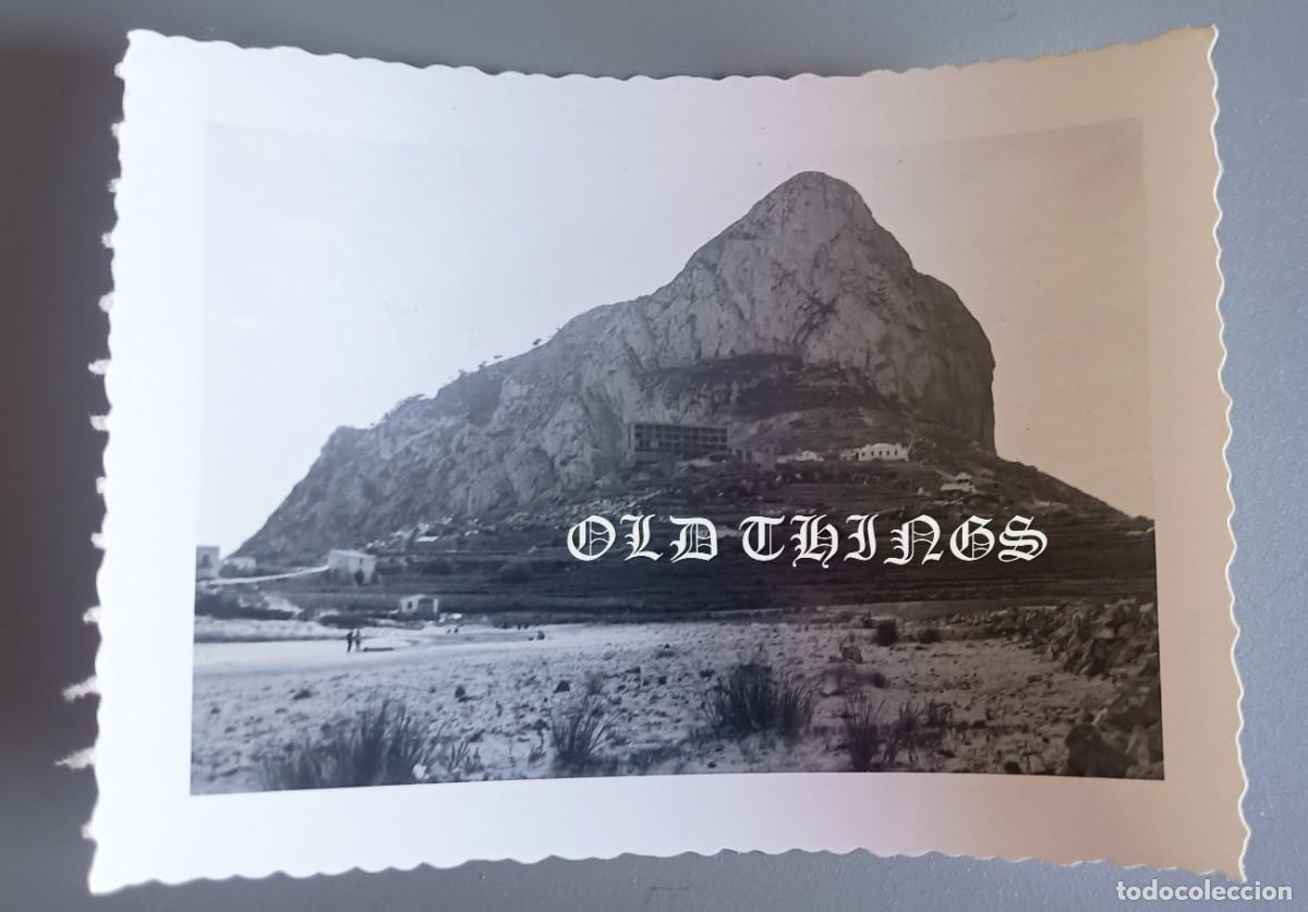 Postales: FOTOGRAFIA DEL PE&Ntilde;ON DE IFACH, ALICANTE, A&Ntilde;O 1958, MIDE 10 X 7 CMS.