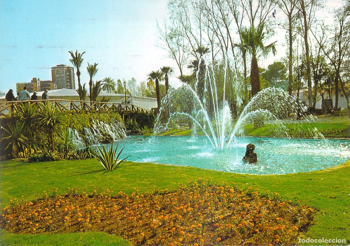 Postales: Postal de los Jardines del Real y Fuente, Valencia