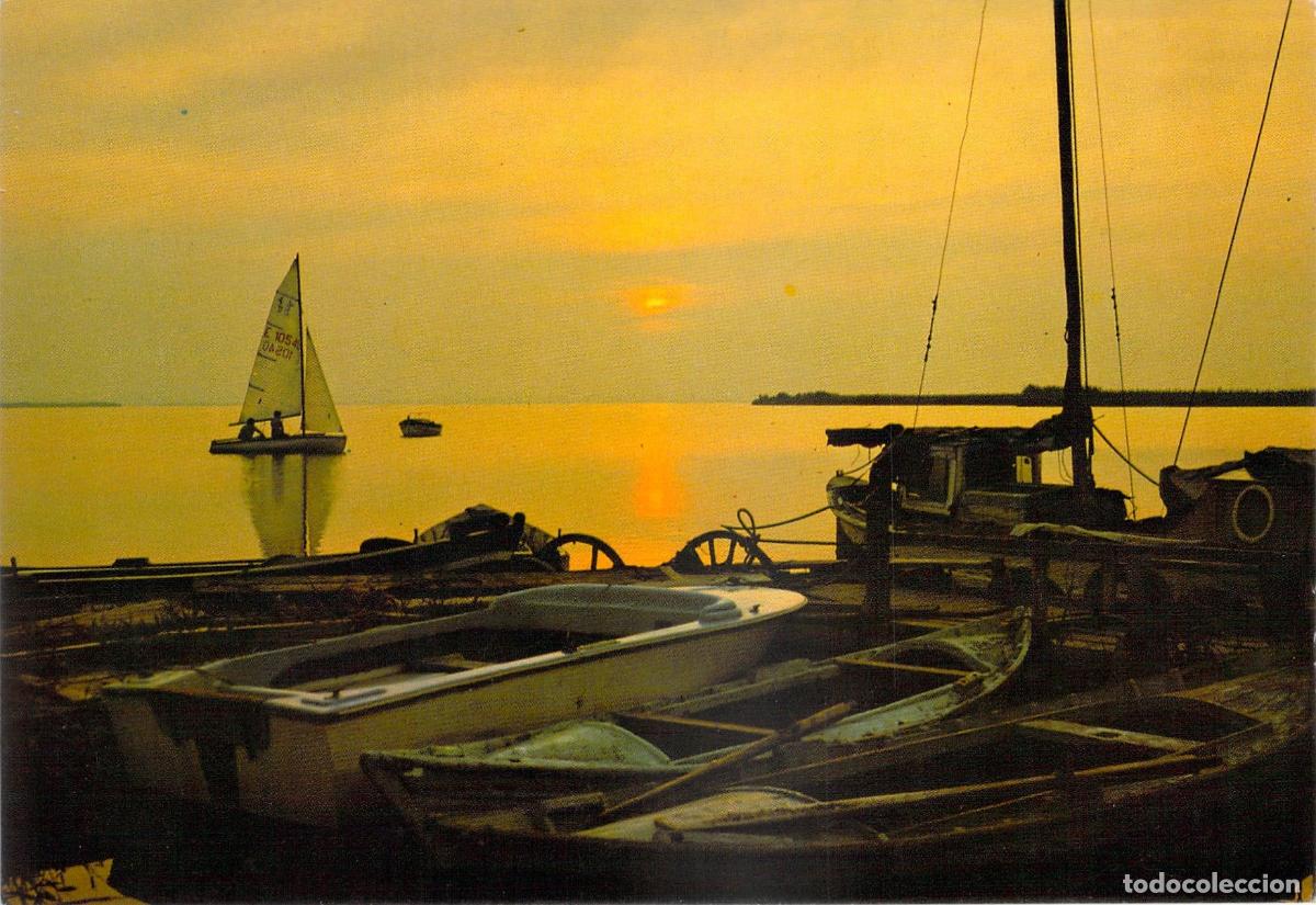 Postales: Postal Puesta de Sol en la Albufera de Valencia