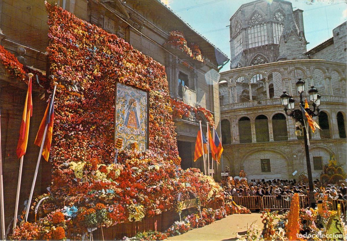Postales: Postal Ofrenda de Flores a la Virgen de los Desamparados, Valencia