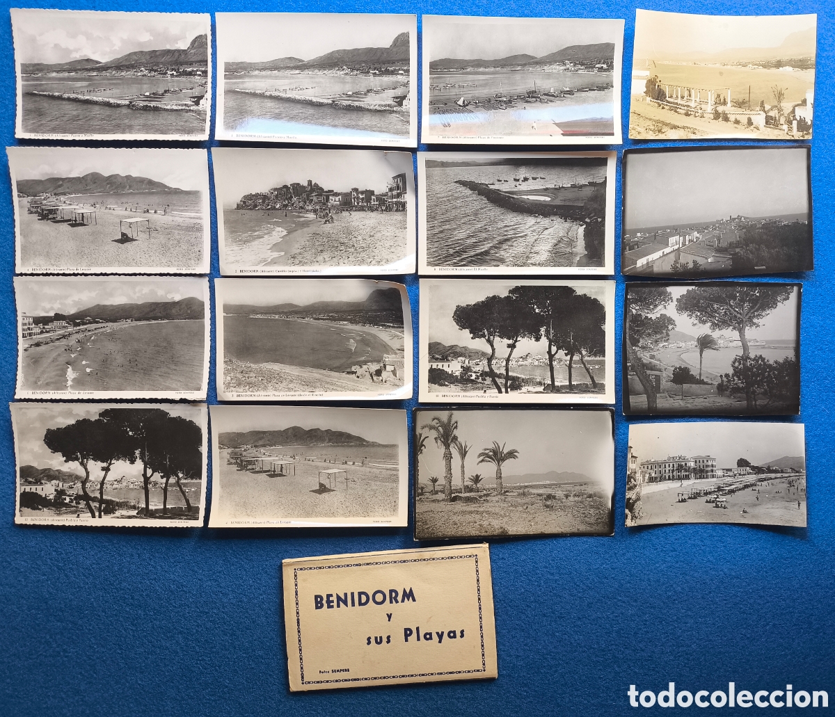 Postales: BENIDORM POSTAL FOTOGR&Aacute;FICA FOTOGRAF&Iacute;A LOTE 21 VALENCIA C. 1955