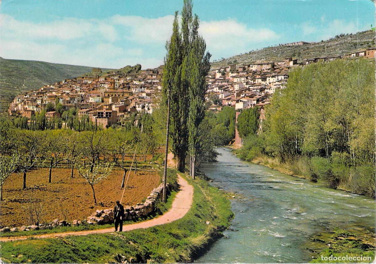 Postales: Postal de Ademuz (Valencia) - R&iacute;o Turia y Vista Parcial