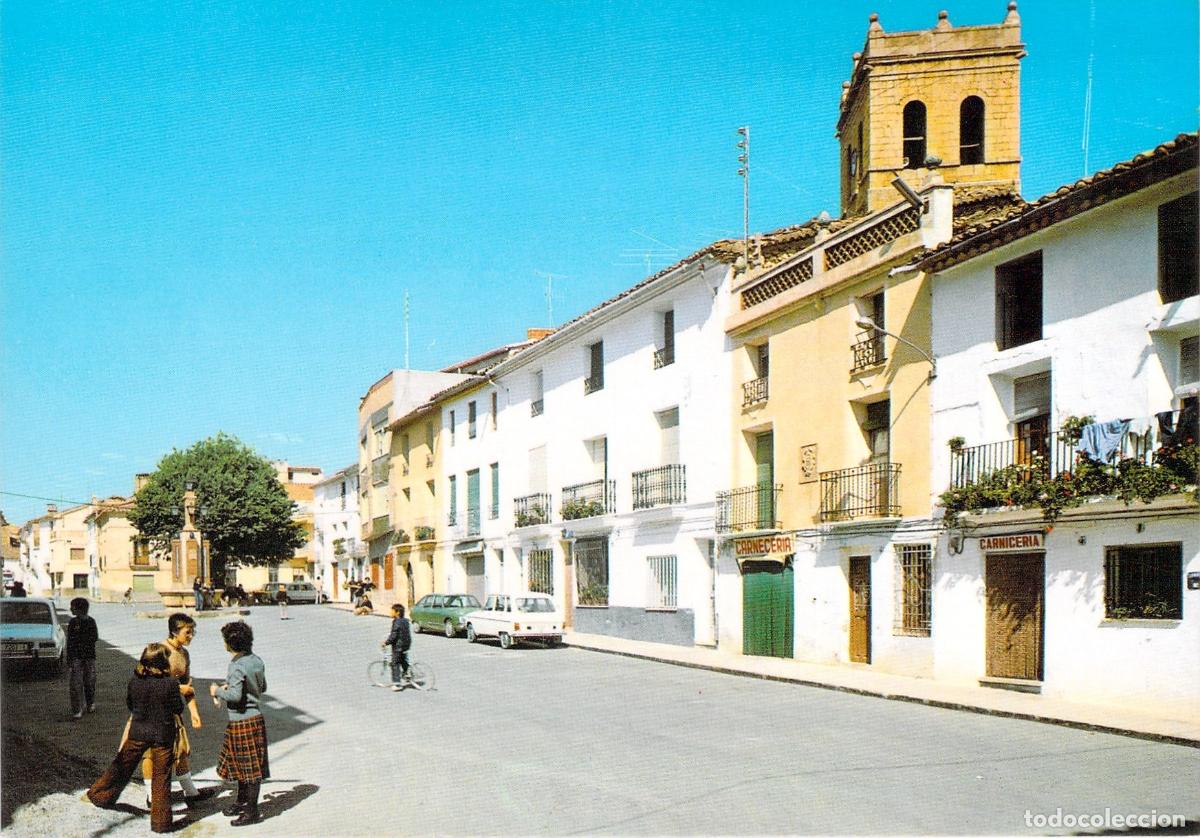 Postales: Postal de la Plaza del Olmo en Aras de Alpuente, Valencia