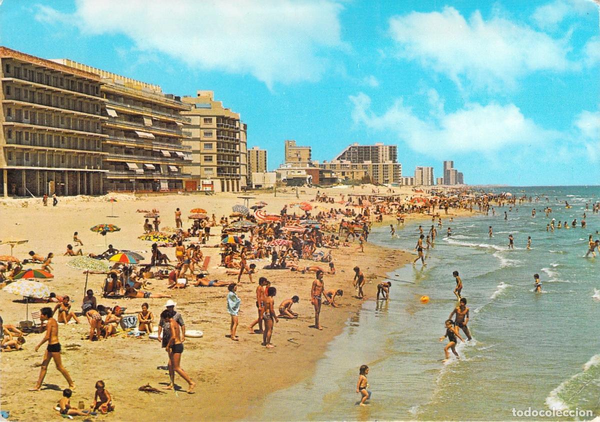 Postales: Postal de la Playa de El Perell&oacute; Valencia