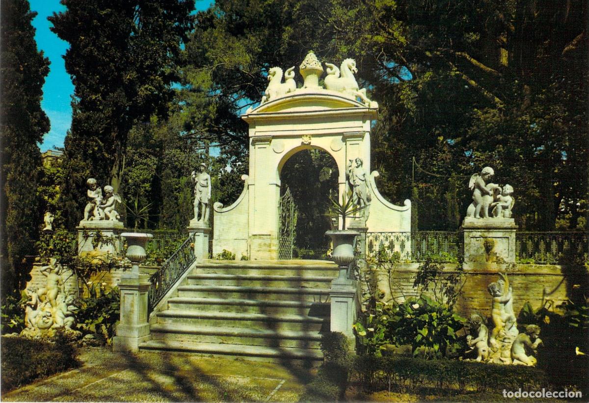 Postales: Postal de los Jardines de Monforte en Valencia