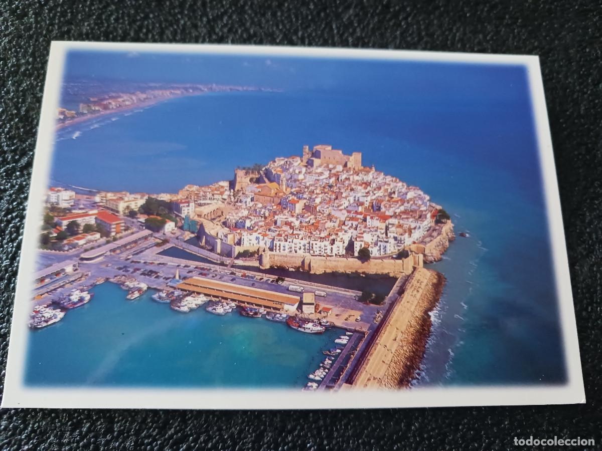 Postales: pe&ntilde;iscola, vista aerea, sin editor