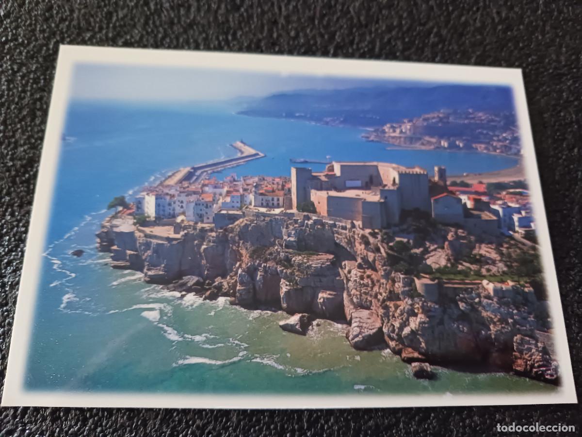 Postales: pe&ntilde;iscola, vista aerea, sin editor