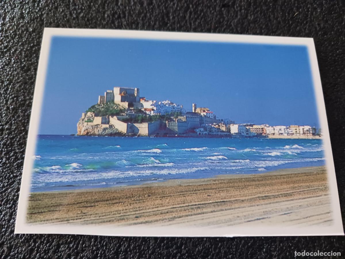Postales: pe&ntilde;iscola, vista panoramica desde la playa, sin editor