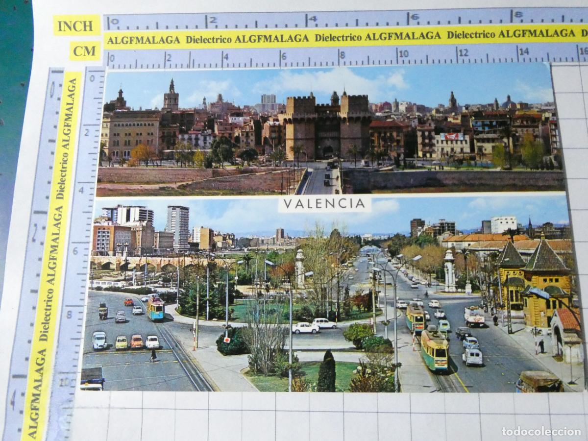 Postales: POSTAL DE VALENCIA. A&Ntilde;O 1964. ASPECTOS URBANOS. TRANV&Iacute;AS PUBLICIDAD CINZANO 64 GARRABELLA. 2474