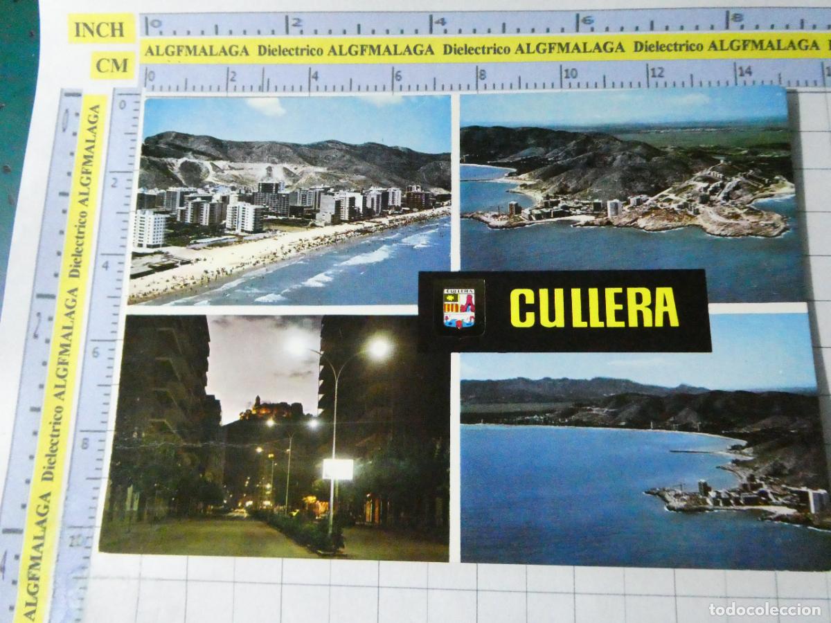 Postales: POSTAL DE VALENCIA. A&Ntilde;O 1968. CULLERA VISTAS PLAYA SAN ANTONIO, CAP DEL FARO, AV PERIS MENCHETA 2484