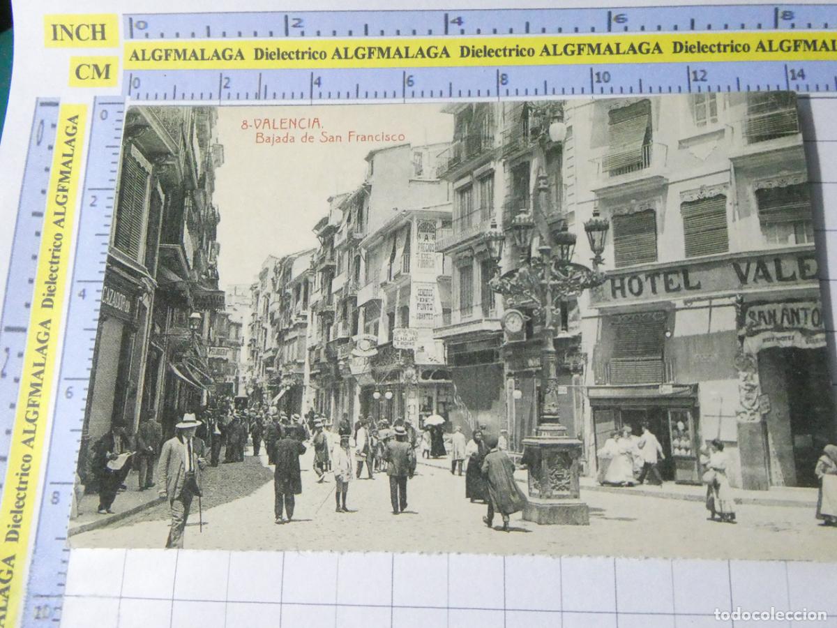 Postales: POSTAL DE VALENCIA. FACS&Iacute;MIL. BAJADA DE SAN FRANCISCO 1 LEVANTE. 2491