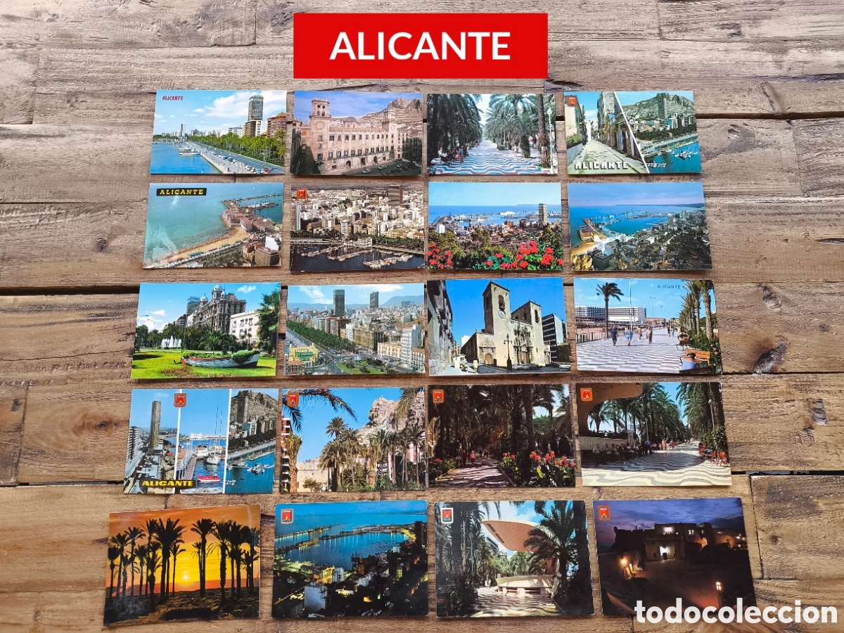 Postales: Lote 379 postales Alicante Benidorm Calpe Denia Elche Altea Torrevieja Santa Pola J&aacute;vea ....