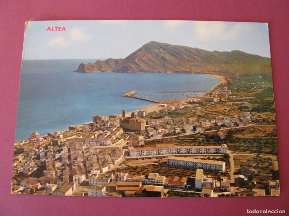 Postcards: POSTAL DE ALTEA. VISTA AEREA. HNOS. GALIANA. ESCRITA 1969
