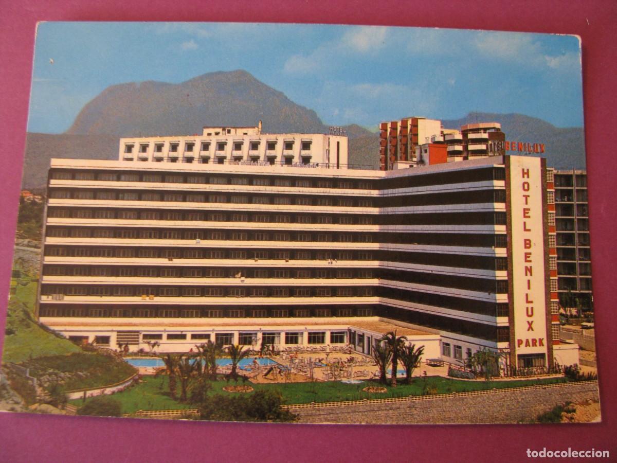 Postcards: POSTAL DE BENIDORM. HOTEL BENILUX PARK. HERMANOS GALIANA.