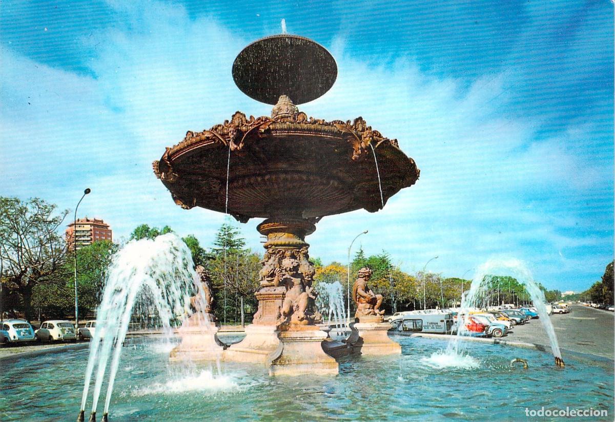 Postcards: Postal de la Fuente de la Alameda en Valencia
