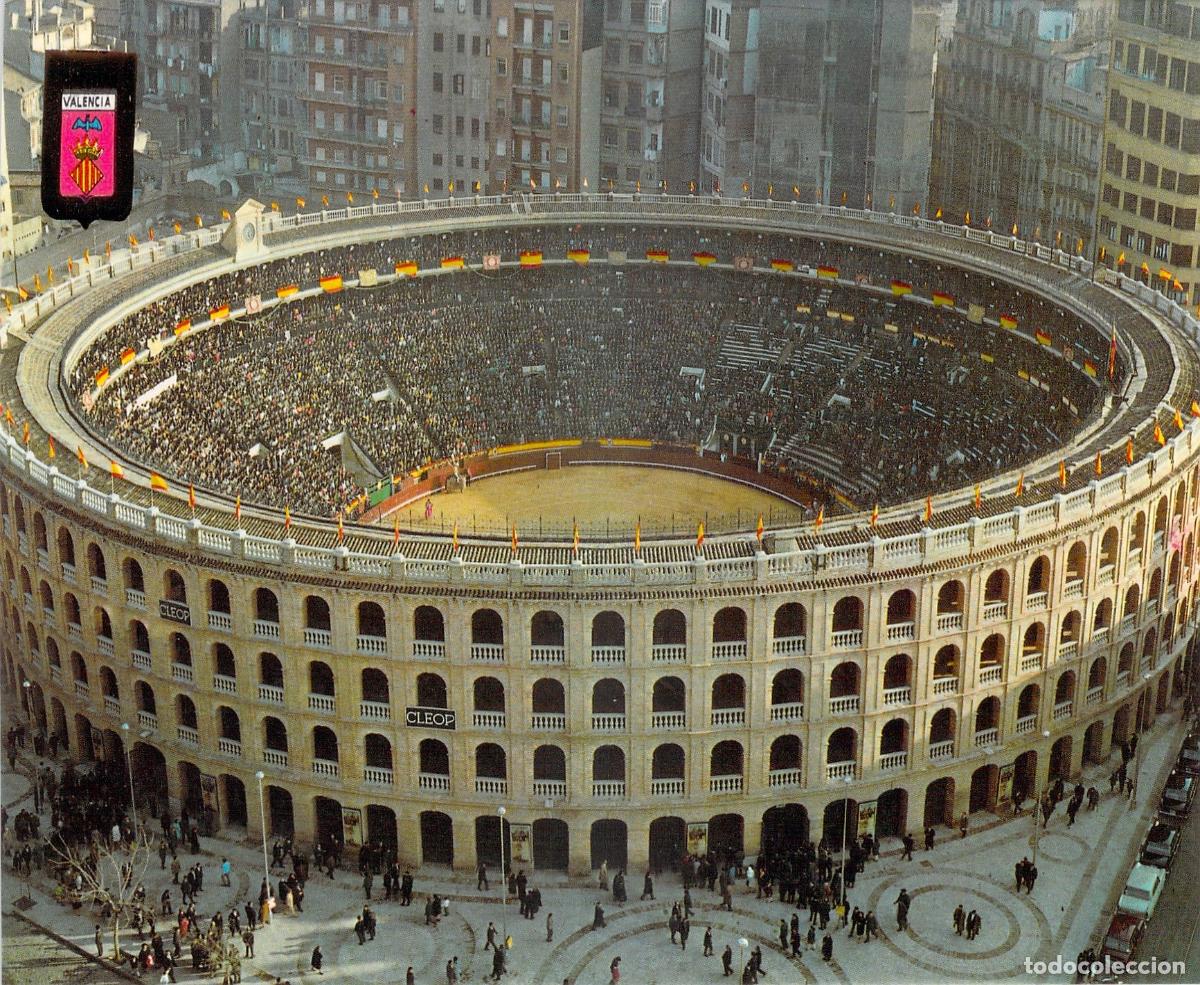 Postales: Postal Tur&iacute;stica de la Plaza de Toros de Valencia, Escudo de Oro