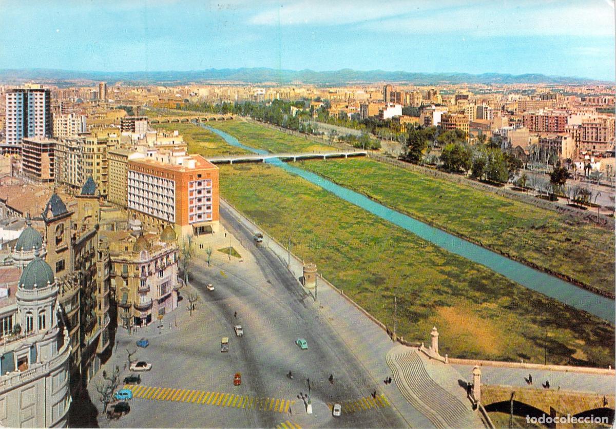 Postales: Postal de Valencia con Vista Parcial y R&iacute;o Turia