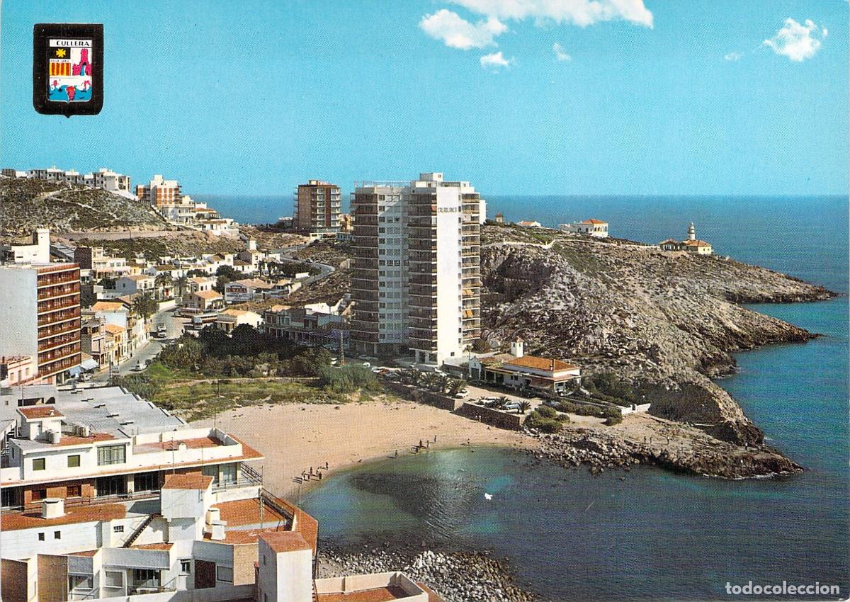 Postais: Postal de Cullera, Valencia - Vista de la Playa Rompeolas