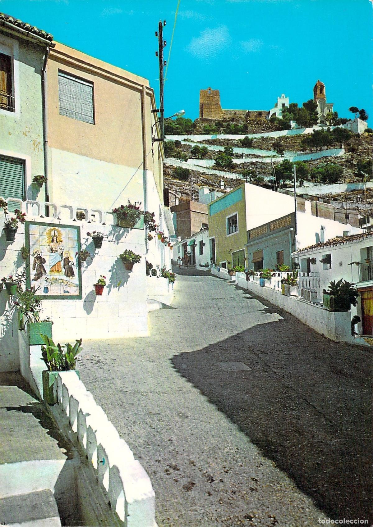 Postales: Postal de Cullera, Valencia - Vista del Calvario y el Castillo