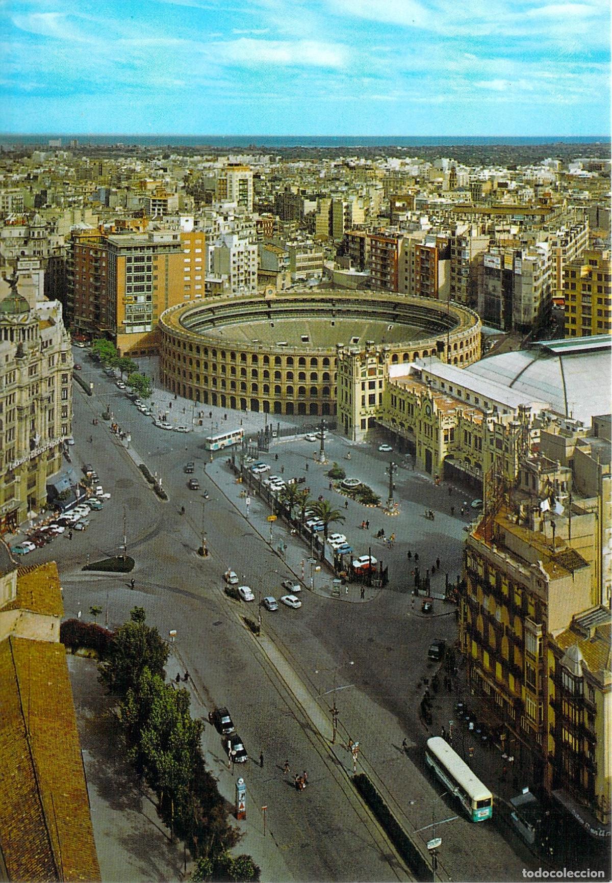 Postales: Postal de Valencia, Vista A&eacute;rea de la Plaza de Toros