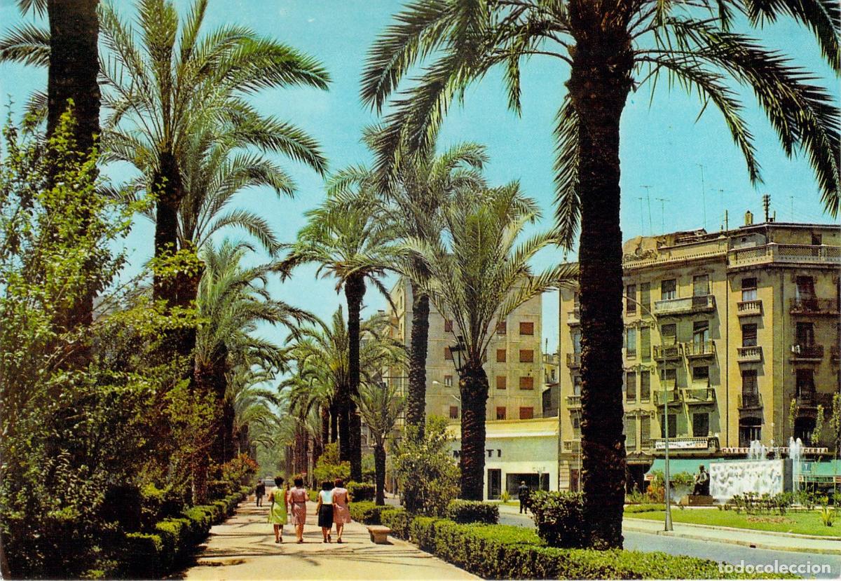 Postales: Postal Valencia Avenida de Jos&eacute; Antonio con Palmeras