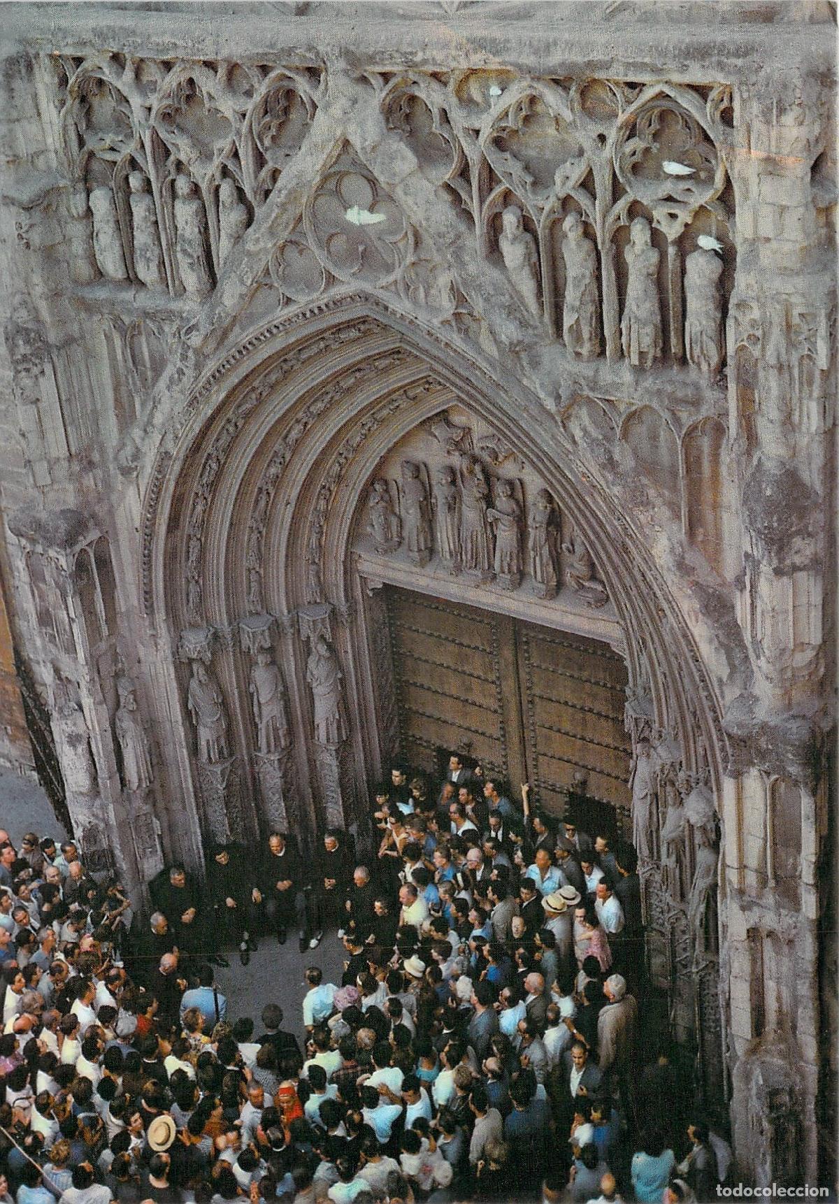 Postales: Postal Valencia Tribunal de las Aguas Puerta de los Ap&oacute;stoles